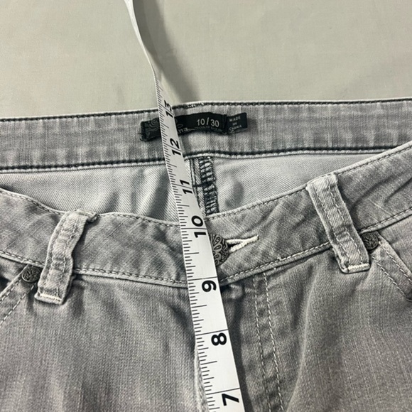 Prana Jeans Womens 10/30 Gray Straight Regular Inseam Denim Pants - Picture 5 of 5